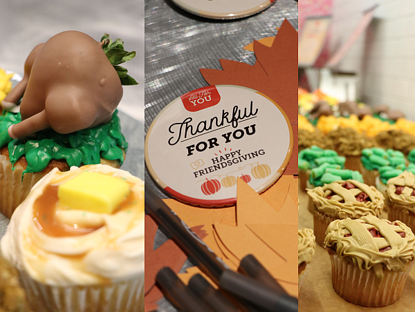 collage of images - cupcakes and themed signage